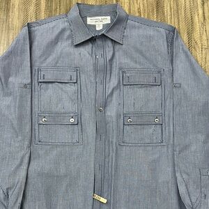 Michael Kors Striped Blue Shirt